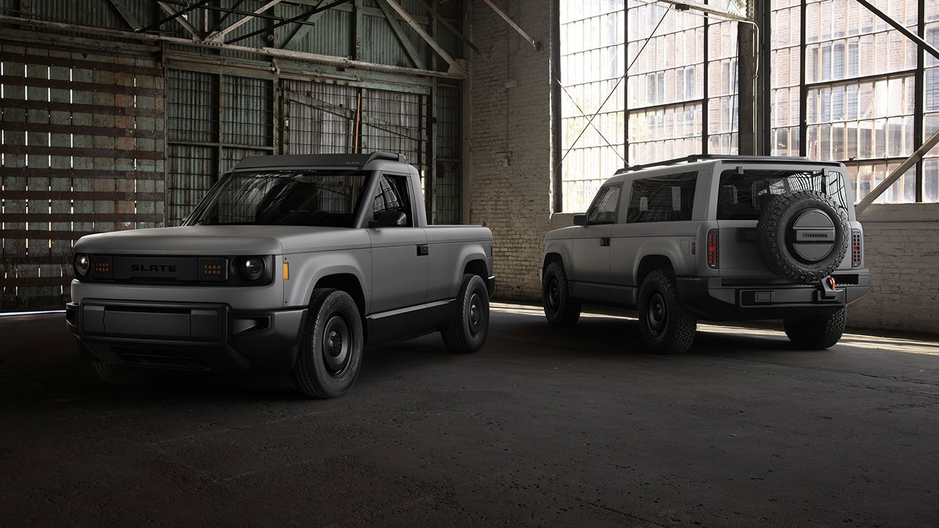 Slate Truck - front and rear